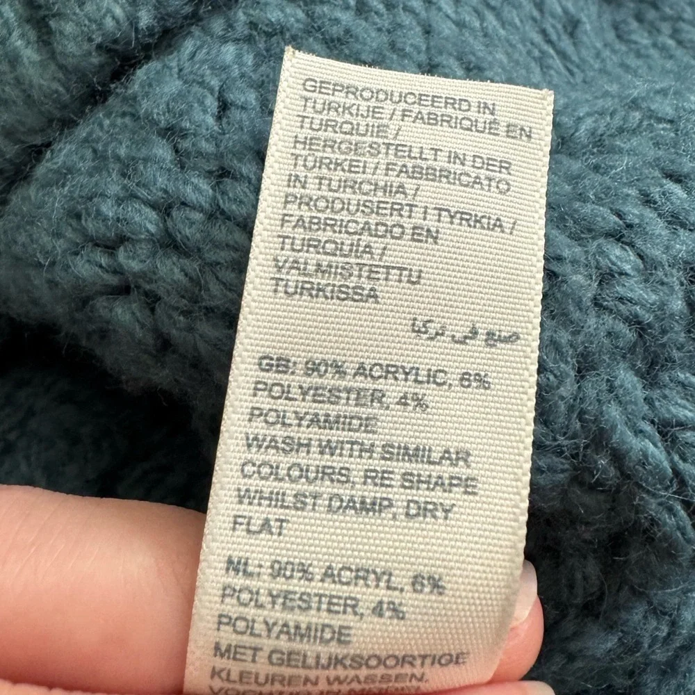 Fat Face Crew Neck Sweater Teal Blue Size 8 - Picture 6 of 6